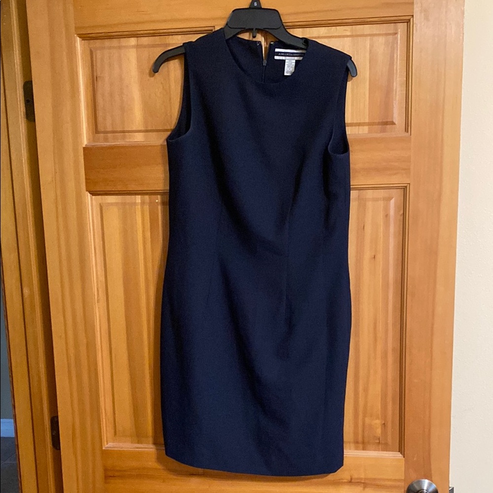 Elegant professional Navy Blue Sleeveless Dress